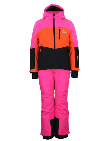 Peak Mountain 2tlg. Ski-/ Snowboardoutfit "Fabiola" in Fuchsia/Orange/Schwarz