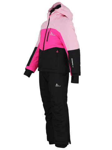 Peak Mountain 2-delige ski-/snowboardoutfit "Fabiola" zwart/roze