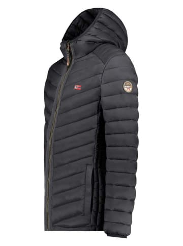 Geographical Norway Doorgestikte jas "Carliti" zwart