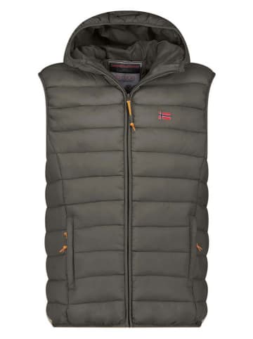Geographical Norway Kamizelka pikowana "Vamigolor" w kolorze khaki