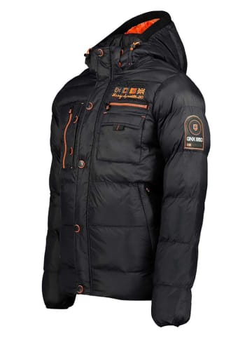 Geographical Norway Doorgestikte jas "Citernier" zwart