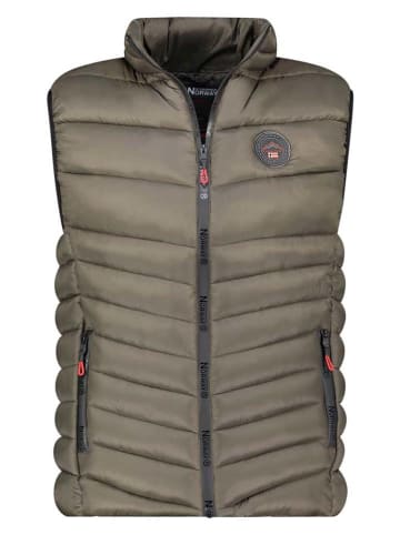 Geographical Norway Kamizelka pikowana "Vartine" w kolorze khaki
