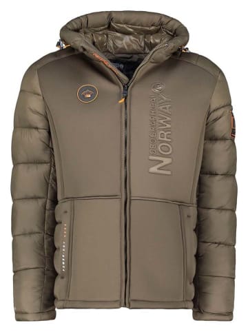 Geographical Norway Doorgestikte jas "Bafare" bruin