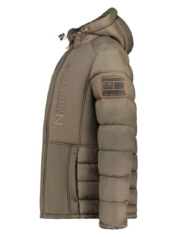 Geographical Norway Doorgestikte jas "Bafare" bruin