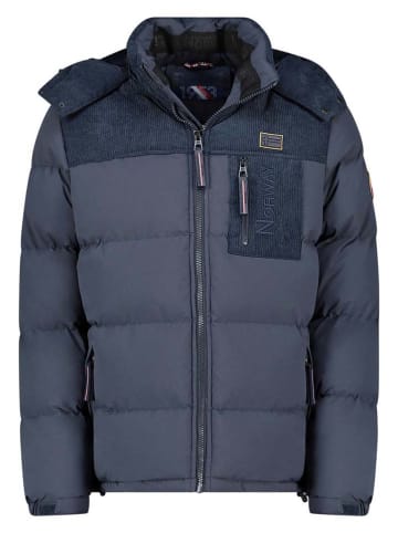 Geographical Norway Doorgestikte jas "Dupalo" donkerblauw
