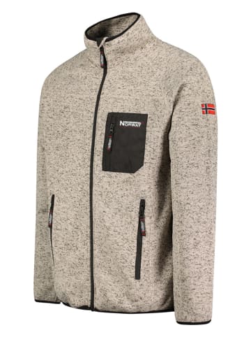 Geographical Norway Fleece vest "Title" beige/grijs