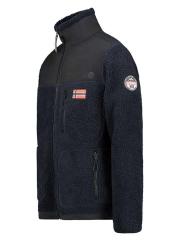 Geographical Norway Fleece vest "Tuvalu" donkerblauw