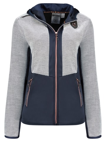 Geographical Norway Fleece vest "Tonnerre" donkerblauw/grijs