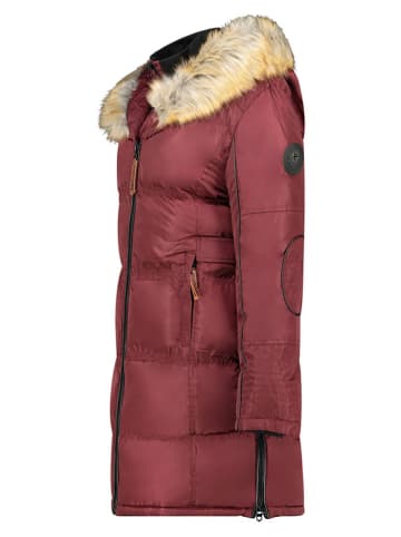 Geographical Norway Doorgestikte mantel "Beautiful" bordeaux