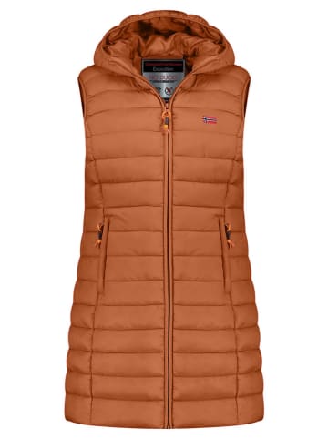 Geographical Norway Doorgestikte bodywarmer "Vatikolor" camel