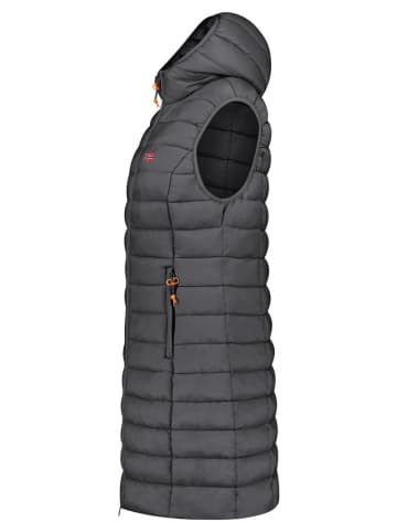 Geographical Norway Doorgestikte bodywarmer "Vatikolor" antraciet