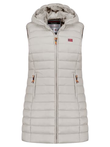 Geographical Norway Kamizelka pikowana "Vatikolor" w kolorze jasnoszarym