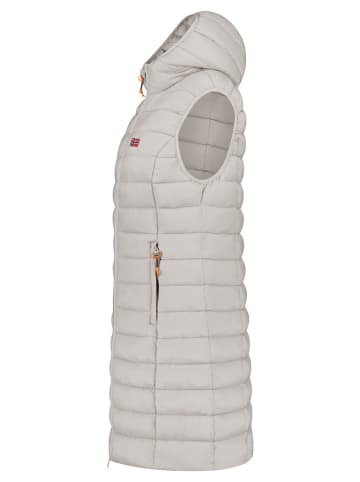 Geographical Norway Kamizelka pikowana "Vatikolor" w kolorze jasnoszarym