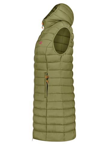 Geographical Norway Doorgestikte bodywarmer "Vatikolor" groen