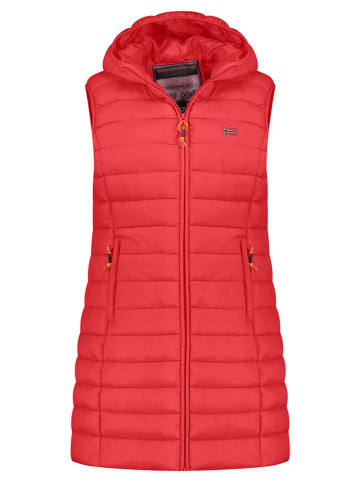 Geographical Norway Kamizelka pikowana "Vatikolor" w kolorze czerwonym