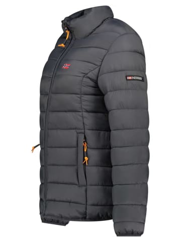 Geographical Norway Doorgestikte jas "Atikolor" antraciet