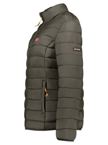 Geographical Norway Doorgestikte jas "Atikolor" kaki