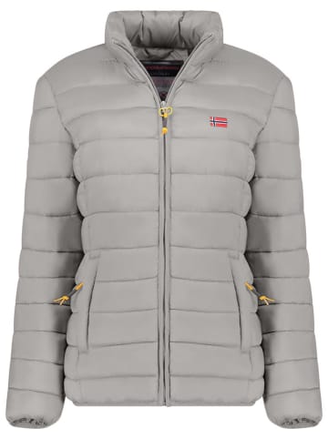 Geographical Norway Kurtka pikowana "Atikolor" w kolorze jasnoszarym