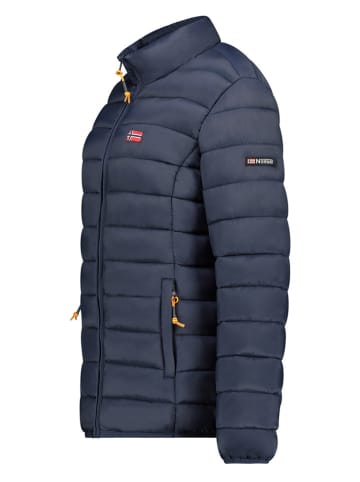Geographical Norway Doorgestikte jas "Atikolor" donkerblauw