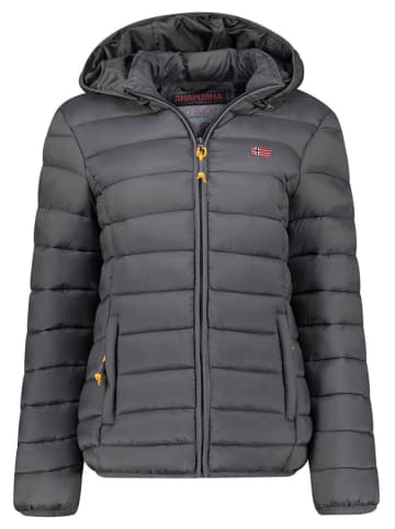 Geographical Norway Kurtka pikowana "Atikolor" w kolorze antracytowym