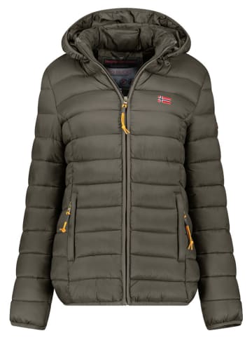 Geographical Norway Kurtka pikowana "Atikolor" w kolorze khaki