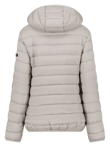 Geographical Norway Doorgestikte jas "Atikolor" lichtgrijs