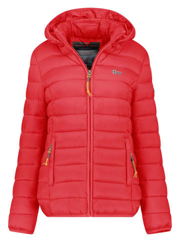 Geographical Norway Kurtka pikowana "Atikolor" w kolorze czerwonym