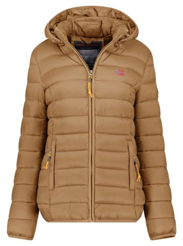 Geographical Norway Steppjacke "Atikolor" in Hellbraun