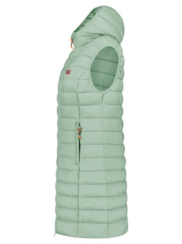 Geographical Norway Kamizelka pikowana "Vatikolor" w kolorze miętowym