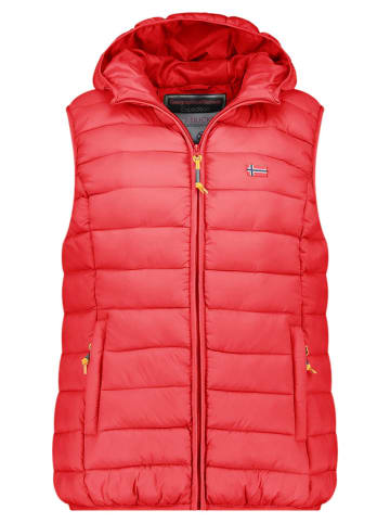 Geographical Norway Kamizelka pikowana "Vatikolor" w kolorze czerwonym