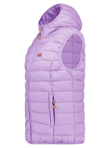Geographical Norway Kamizelka pikowana "Vatikolor" w kolorze fioletowym