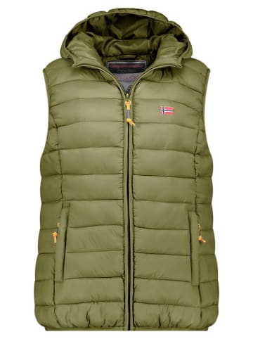 Geographical Norway Doorgestikte bodywarmer "Vatikolor" groen