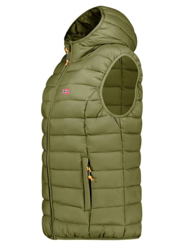 Geographical Norway Steppweste "Vatikolor" in Grün