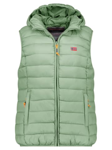 Geographical Norway Kamizelka pikowana "Vatikolor" w kolorze jasnozielonym