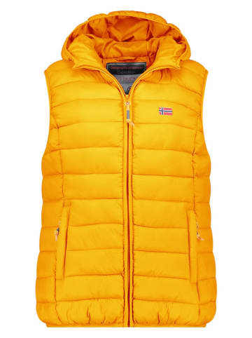 Geographical Norway Doorgestikte bodywarmer "Vatikolor" mosterdgeel