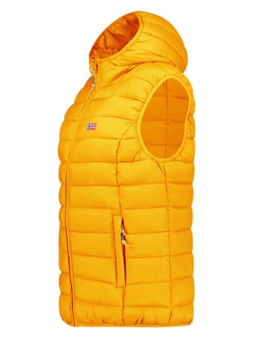 Geographical Norway Doorgestikte bodywarmer "Vatikolor" mosterdgeel