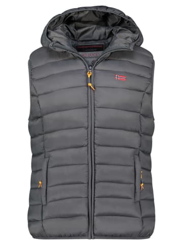 Geographical Norway Kamizelka pikowana "Vatikolor" w kolorze antracytowym