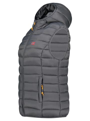 Geographical Norway Kamizelka pikowana "Vatikolor" w kolorze antracytowym