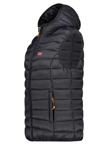 Geographical Norway Doorgestikte bodywarmer "Vatikolor" zwart