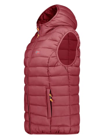 Geographical Norway Doorgestikte bodywarmer "Vatikolor" auberginekleurig