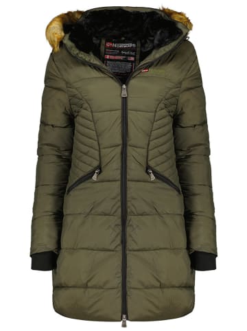 Geographical Norway Płaszcz zimowy "Abeille" w kolorze khaki