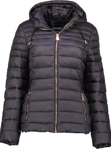 Geographical Norway Kurtka pikowana "Beya" w kolorze czarnym
