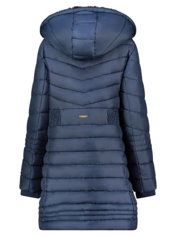 Geographical Norway Doorgestikte mantel "Biensur" donkerblauw