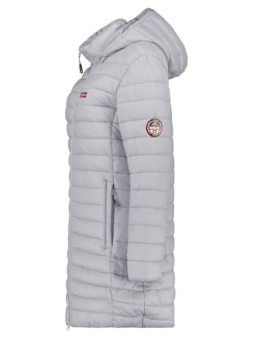 Geographical Norway Doorgestikte mantel "Atika" lichtgrijs