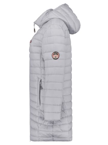 Geographical Norway Doorgestikte mantel "Atika" lichtgrijs