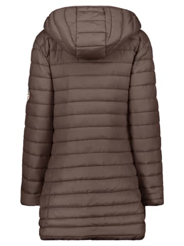 Geographical Norway Doorgestikte mantel "Atika" bruin