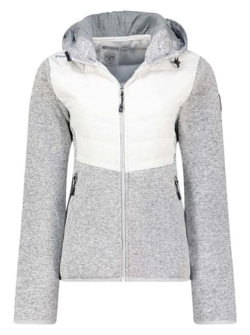 Geographical Norway Fleecejacke "Tilove" in Grau/ Weiß