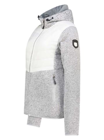 Geographical Norway Kurtka polarowa "Tilove" w kolorze szaro-białym