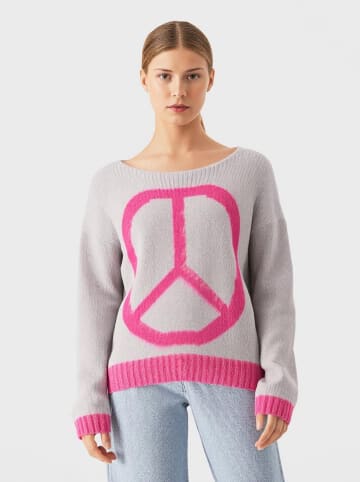 miss goodlife Pullover in Grau/ Pink