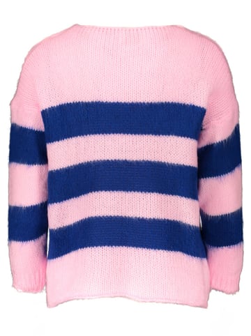 miss goodlife Pullover in Rosa/ Dunkelblau